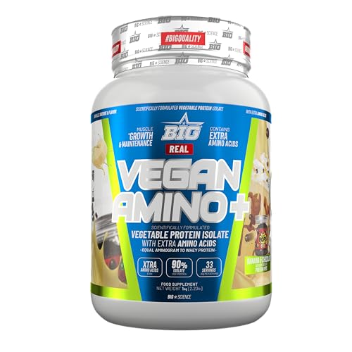 Listado de proteina sin lactosa mas vendidos 4 BIG - Proteina Vegetal 100% - Proteina en Polvo con Aminoácidos para Masa Muscular y Recuperación - Materia Prima Premium - Deliciosos Sabores...