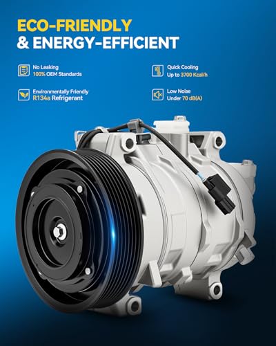 Image of PHILTOP 14044C Air Conditioner AC Compressor with Clutch for Honda Accord 2008-2012 2.4L,Crosstour 2012-2015 2.4L