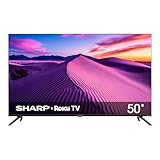 Sharp Smart TV Pantalla 50' LED Roku TV 4K UHD | HDR | Roku OS | Wi-Fi | Dolby Audio | 4× HDMI | USB | Panel 60 Hz | Ultra...