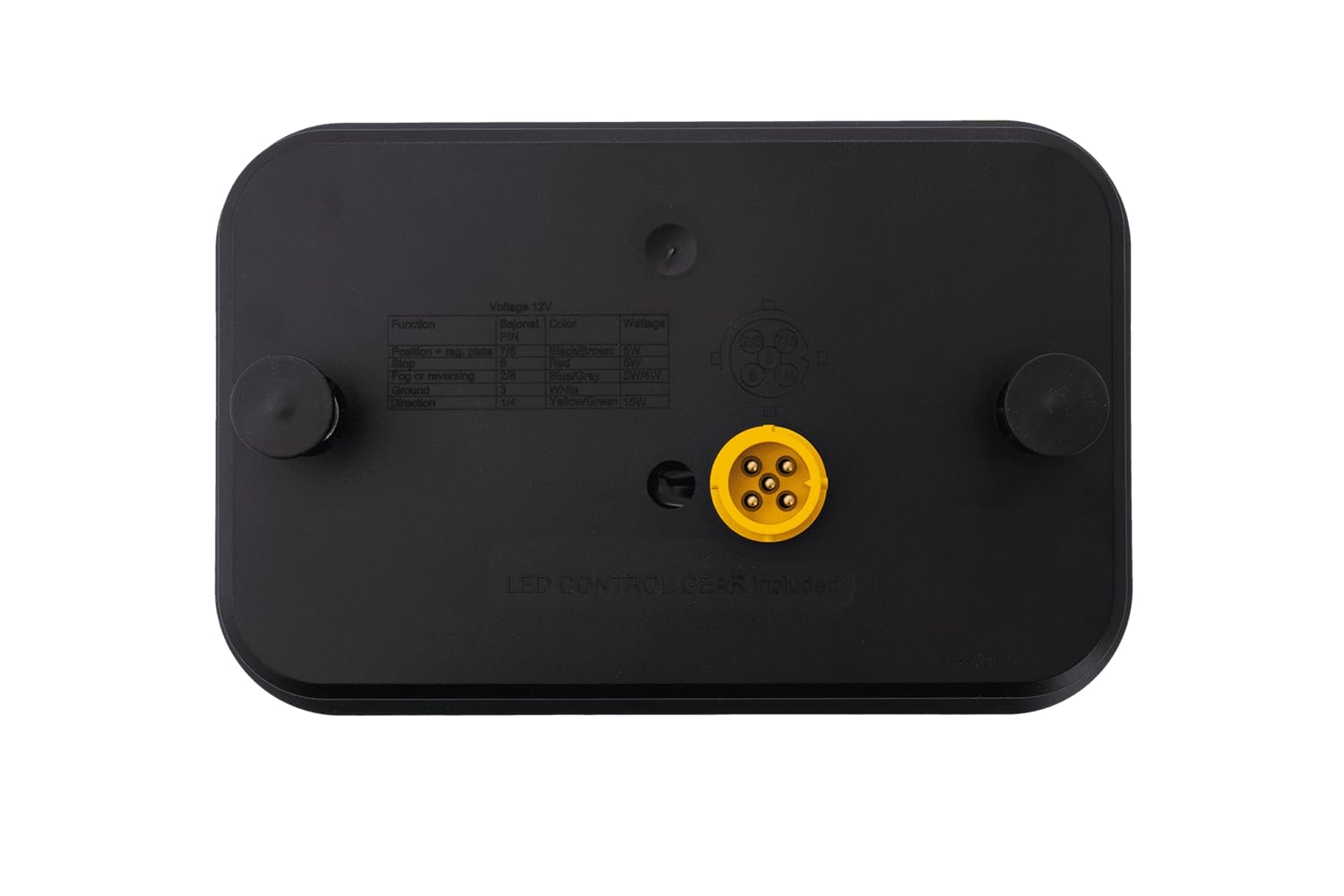 Fristom FT-270 - Juego de luces traseras LED (12 V, 5 pines, 7 funciones, izquierda y derecha) | Luces LED traseras de bajo consumo con luz de matrícula y CANBUS. Ideal para remolques, camiones y maquinaria agrícola.