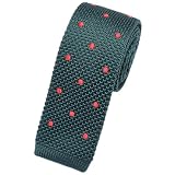 Chickwin Cravate Tricot Homme Cravate en Tricot Slim pour Hommes Élégance et Confort Accessoire de Mode Chemise Casual Bureau Basic pour Mariage Affaires   Pois (148cm,Style 15)