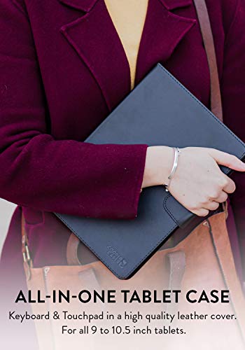 Cooper Touchpad Executive [Multi-Touch Mouse Keyboard] Case For 9, 9.7, 10, 10.1, 10.2, 10.5" Tablets | Ipados, Android, Windows | Bluetooth, Leather #TOP3