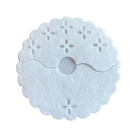 Regency Wraps Fabric Stem Wraps, Covers for Stemmed Glass Bases, Pack of 125 Elegant Yet Absorbent and Disposable Table Decor, Fit up to 3.25" Base, White Cover