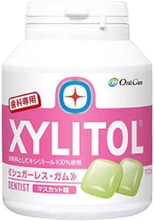 Amazon Co Jp 歯科専用 キシリトールガム ボトルタイプ90粒 マスカット 食品 飲料 お酒