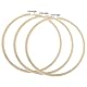 TOKERD 3 Stück 25cm Stickrahmen Holz Bambus Kreuzstich Rahmen Einstellbar Stickerei Ring Hoop Runden Bambus Kreis Set Nähmaschine Stickerei Ring Cross Stitch Hoop für Dekoration DIY Nähen
