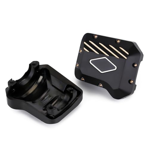 Couvercle Diff Laiton Noir INJORA 8280 Pièce Upgrade TRX4 RC