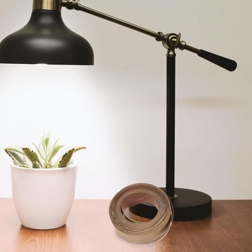 Image of VILLCASE DIY Lampshade Edging Tape 393.70In Self-Adhesive Cloth Strip - Easy Peel & Stick for Lamp Shade Repair - for Home, Office, Chandelier & Retro Lighting