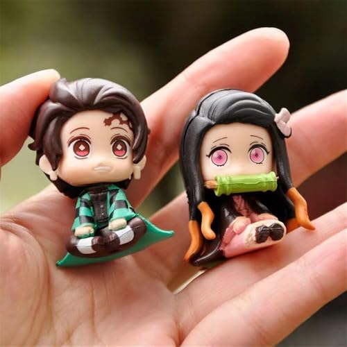 Image of FUNFOB Action Figure Set of 5 Height-4.5cm | Mini Figurine | for Anime Fans PVC Multicolour | Warrior Mini