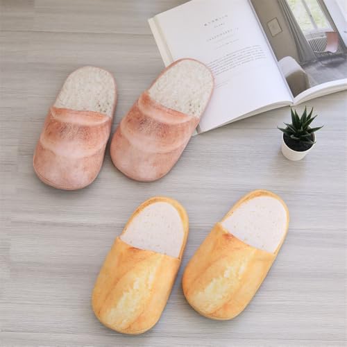 Bread Slippers,Winter Home Soft Warm Non-slip Indoor Soft Bottom Bread Slippers for Women2