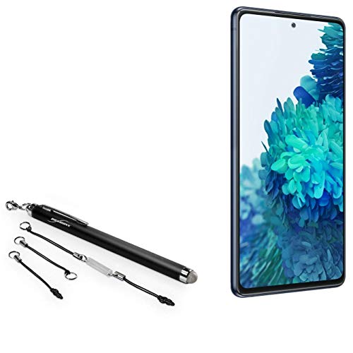 BoxWave Stylus Pen Compatible with Samsung Galaxy S20 FE - EverTouch Capacitive Stylus, Fiber Tip Capacitive Stylus Pen - Jet Black
