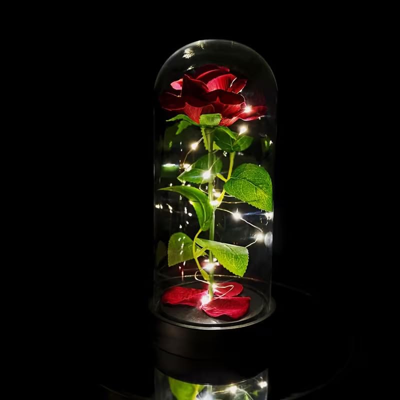 FWQPRA Rose Mothers Day Flower Gifts for Mom from Daughter Son, Birthday Gift for Women Grandma Wife Girlfriend Sister, Womens Gift for Teacher,Anniversary Christmas (Rose Dome)