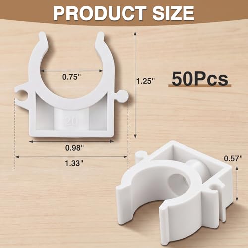 Colliers de serrage de 1,9 cm haute flexibilité blancs pour tuyauterie