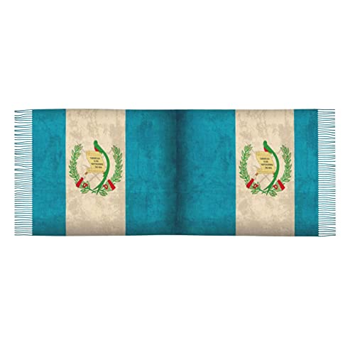 Guatemala Flag Proud Guatemalan Vintage Poncho Winter Large Scarf Shawl Bandana Neck Wrap For Women3