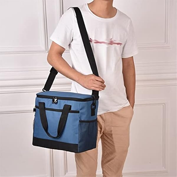 Stor isolerad matsäck - Rymlig handväska med vattentät design för utomhuspicknick och risförvaring31,5x19x28cm