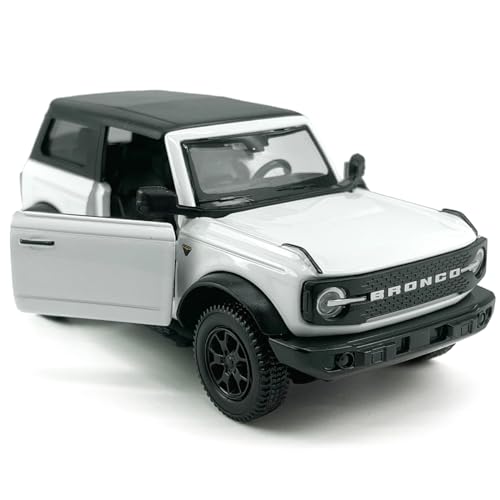 Auto modelo Bronco 1:36 blanco con puertas abatibles miniatura 4