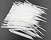 LBY Plastic Toothpicks, Home Teeth Cleaning Tool, Round Single-Ended Toothpicks, Interdental Toothpicks, Plastic (White) (Pack of 500)