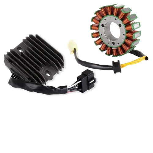CCIYU Generator Stator Voltage Regulator Rectifier Kit Fit for 2001-2004 Suzuki GSX-R1000 2001-2005 Suzuki GSX-R600 2000-2005 Suzuki GSX-R750 Kit Magneto Stator Regulator Rectifier