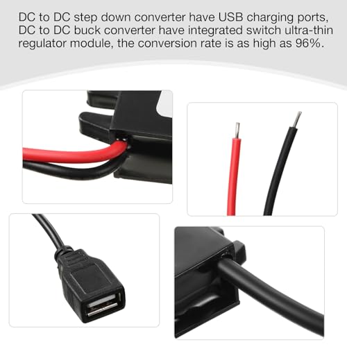 Image of Weewooday 30 Pieces 12v to 5v Dc Converter Buck Module USB Output Power Adapter Dc Car Power Converter Regulator