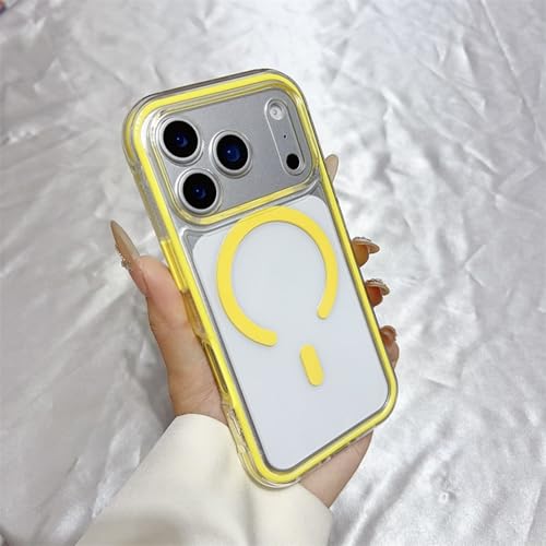 iPhone 12 Pro�p�P�[�X ���� ���ϖh�~ Magsafe�Ή� �ȃJ���[�t���[�� �l�������ی� �N���A �}�O�l�b�g ���^ �y�� �X�}�z�P�[�X 12 Pro�p ������� �����Y�ی� �w����ɂ��� �ϏՌ� �S�ʕی� �C�G���[