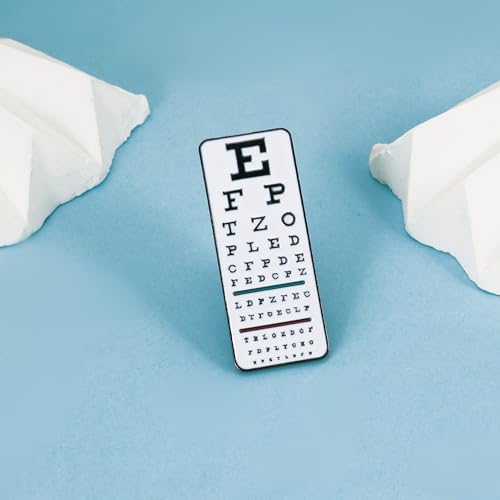 Image of Medical Optometrists Enamel Brooch Ophthalmology Vision Test Optometry Pin Jewelry for Doctor Nurse Backpack Lapel Badge