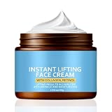 Instant Lifting Face Cream, mit Kollagen & Retinol Creme Gesicht – Anti-Falten-Pflege & Tiefenwirksame Feuchtigkeitsversorgung, Straffende Gesichtscreme, Schnell einziehende für sichtbar glattere Haut
