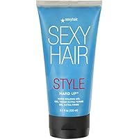 SexyHair Style Hard Up Hard Holding Gel, Extreme Hold | Non-Flaking Formula | All Hair Types, 5.1 Fl Oz
