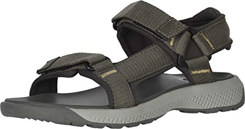 Dockers Men's Adjustable Strap, Sporty Outoor Sandal Sport, Olive, 11