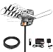 2020 Version HDTV Antenna Amplified Digital Outdoor Antenna -150 Miles Range-360 Degree Rotation Wireless Remote-Snap- Wireless Remote Control - UHF/VHF 4K 1080P Channels- On Installation Support 2 TV