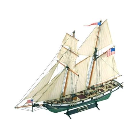 Artesanía Latina - Wooden Model Ship - American Schooner Harvey - Model 22416, Scale 1:60 - Models to Build - Medium Level Cover