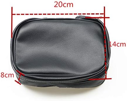 Universal Dirt Bike Off-road PU Leather Tool Bag Storage Tool For Motorcycle Honda Kawasaki Yamaha XR250 KLX250 DRZ 250 (Blue)
