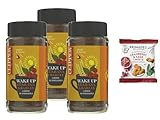 Clipper Organic Wake Up Coffee Alternative 125g (Pack of 3) + Primadeli Snack| Natural Guarana & Barley Blend |New Whole Earth Branding | From SuperfoodUK