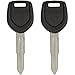 Keyless2Go Replacement for New Uncut Transponder Ignition Car Key MIT12-PT (2 Pack)
