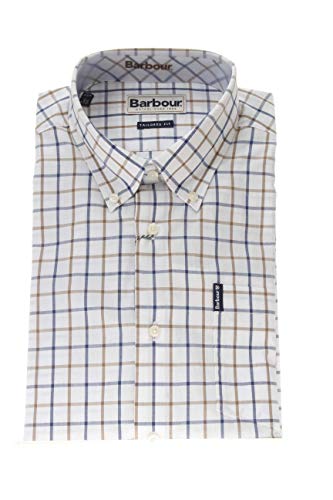 Preisvergleich Produktbild Barbour Tattersall 13 Tailored Herren, Weiß Large