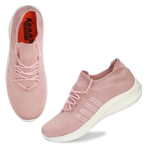 Image of Kraasa Women 4195 Casual Shoes | Sneakers for Daily Use and Casual Outfits | Fashion Footwear | Soft Cushioned Insole
