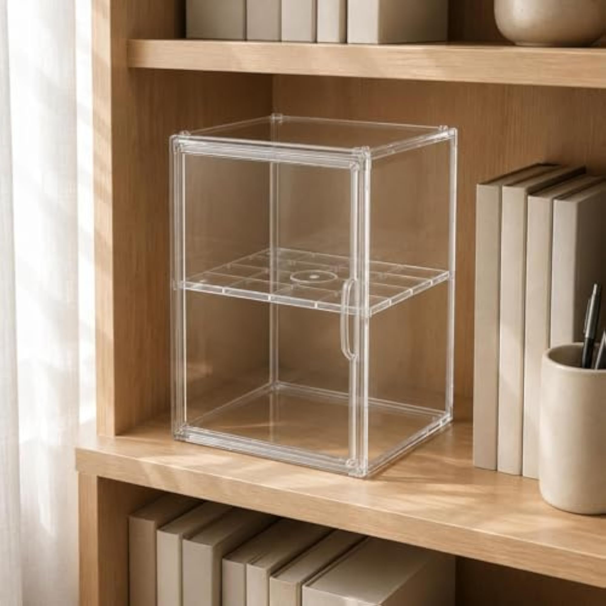Transparent Handbag Display Case, Stackable Acrylic Box