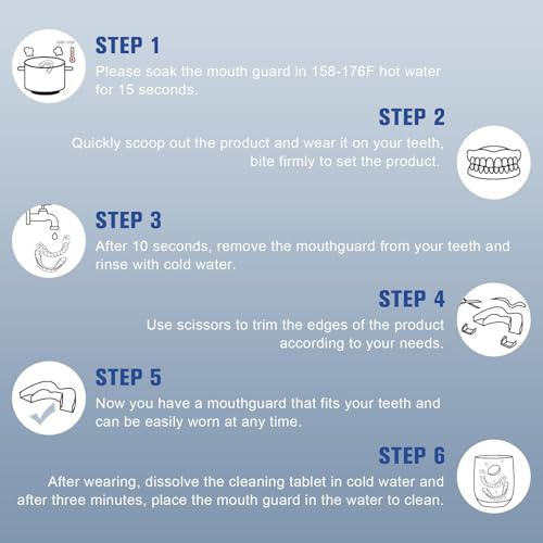 image for NOIKO Mouth Guard for Grinding Teeth at Night, Mouth Guard for Clenchi