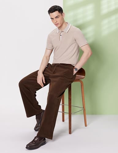 Image of Symbol Premium Men's Cotton Rich Textured Pique Polo T-Shirt - Regular Fit | Pique Knit (Available in Plus Sizes)