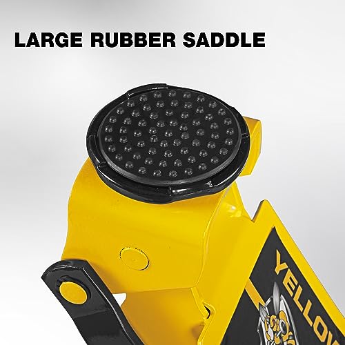 YELLOW JACKET Low Profile Floor Jack with Dual Pumps Quickly Lift Hydraulic Car Jack with Pad, 4 Ton (8,800 lb) Capacity by YELLOW JACKET - Image 5