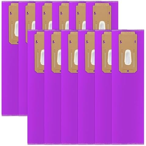 Upgraded 12 Pack Type CC HEPA Upright Vacuum Cleaner Bags AK1CC6H Replacement for All Oreck Elevate Models X3,X5,XL7,XL21,2000,3000,4000,8000,9000 series by Pulluty,Replaces Part # CCPK8DW, AK1CC6A Cover