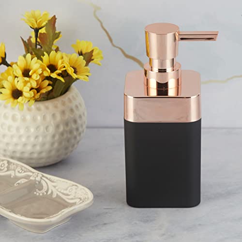 Image of Kookee Acrylic Soap Dispenser with Pump for Kitchen, Bathroom, & Wash Basin, Designer Refillable for Liquid Handwash, Shampoo & Lotion, Leakproof, Set of 1 (9954)