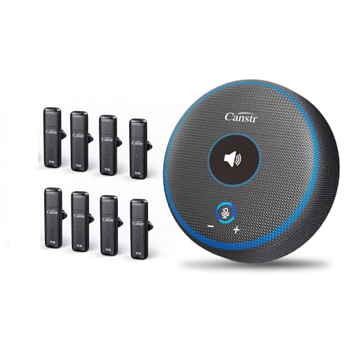 スピーカーフォン 会議用マイク 6つのラベリアマイクを備えたスピーカー 360 Amazon.co.jp: BALILA スピーカーフォン 会議用マイク 6つの