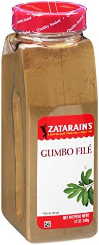 Zatarain's Gumbo Filé, 12 oz - One 12 Ounce Container of Gumbo Filé Seasoning Made Sassafras Tree Leaves, Best for Cajun Gumbo Soup or Seafood Stew