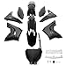HECASA Motorcycle Bodywork Compatible with 2002 2003 2004 2005 2006 2007 Honda CR125R CR250R Restyle Plastic Kit Fairing Kit Black