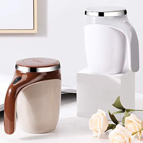 Dsxnklnd Copo com isolamento automático para xícara de café com agitação automática, garrafa quente