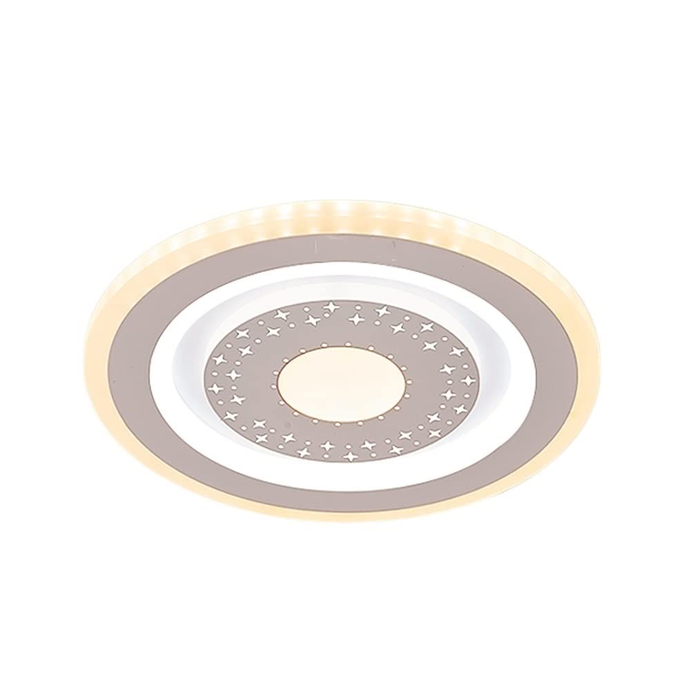 Lámpara de techo de hierro forjado con tres colores de luz y diseño moderno simple