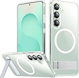 SPIDERCASE Only for Samsung Galaxy S25 Plus Case, Magnetic with [3 Stand Ways][ Military Grade Drop Protection] with Invisible Stand Shockproof Slim Case for Samsung Galaxy S25 Plus 6.7