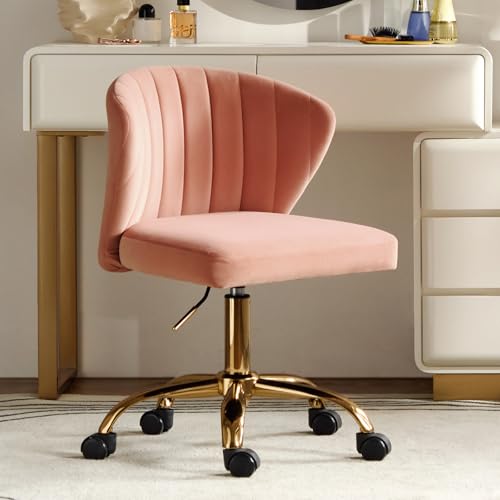 HULALA HOME Bürostuhl, Computerstuhl, Schminktischstuhl, moderner Schreibtischstuhl mit drehbaren Rädern, drehbar, höhenverstellbar… – Ansicht 1