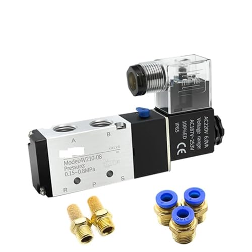 Électrovanne de commande pneumatique 4V210-08 pour l'atelier en AC110V - 7