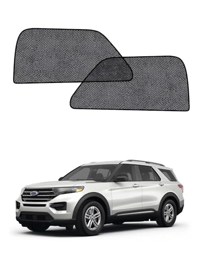 Car Window Shades for Ford Explorer(2020-2026) 2-Pack Rear Window Sun Shades for Baby Breathable Mesh UV & Heat Blocker Privacy Protection for Camping Travel Sleep & Nursing