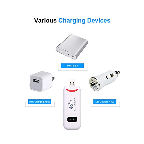 Docooler Modem USB Portátil, WiFi 100 MB LTE FDD com Compartimento para Cartão SIM